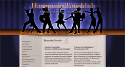Desktop Screenshot of harmoniatancklub.hu