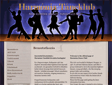 Tablet Screenshot of harmoniatancklub.hu